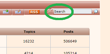 search recent forum posts